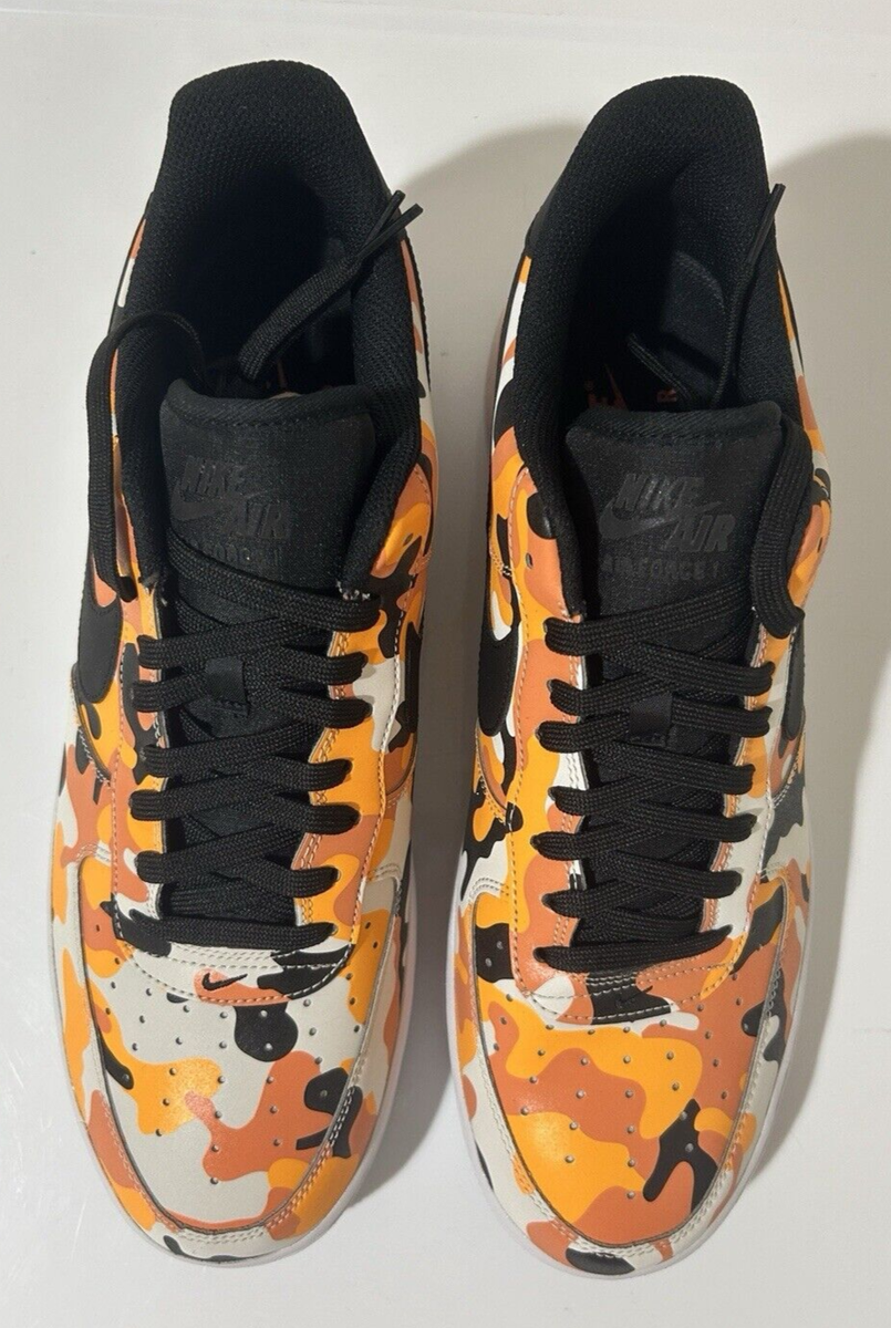 Size 12 - Nike Air Force 1 07 LV8 Orange Camo for sale online | eBay