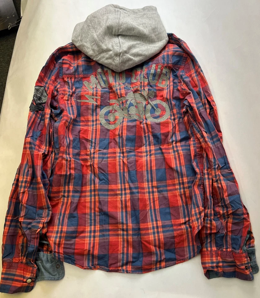 Camisa a Cuadros Manga Larga H&M para Niños Algodón Rojo Azul Talla 14Y Minorista $19.95 Nueva con Etiquetas Nueva Foto 2 de 3