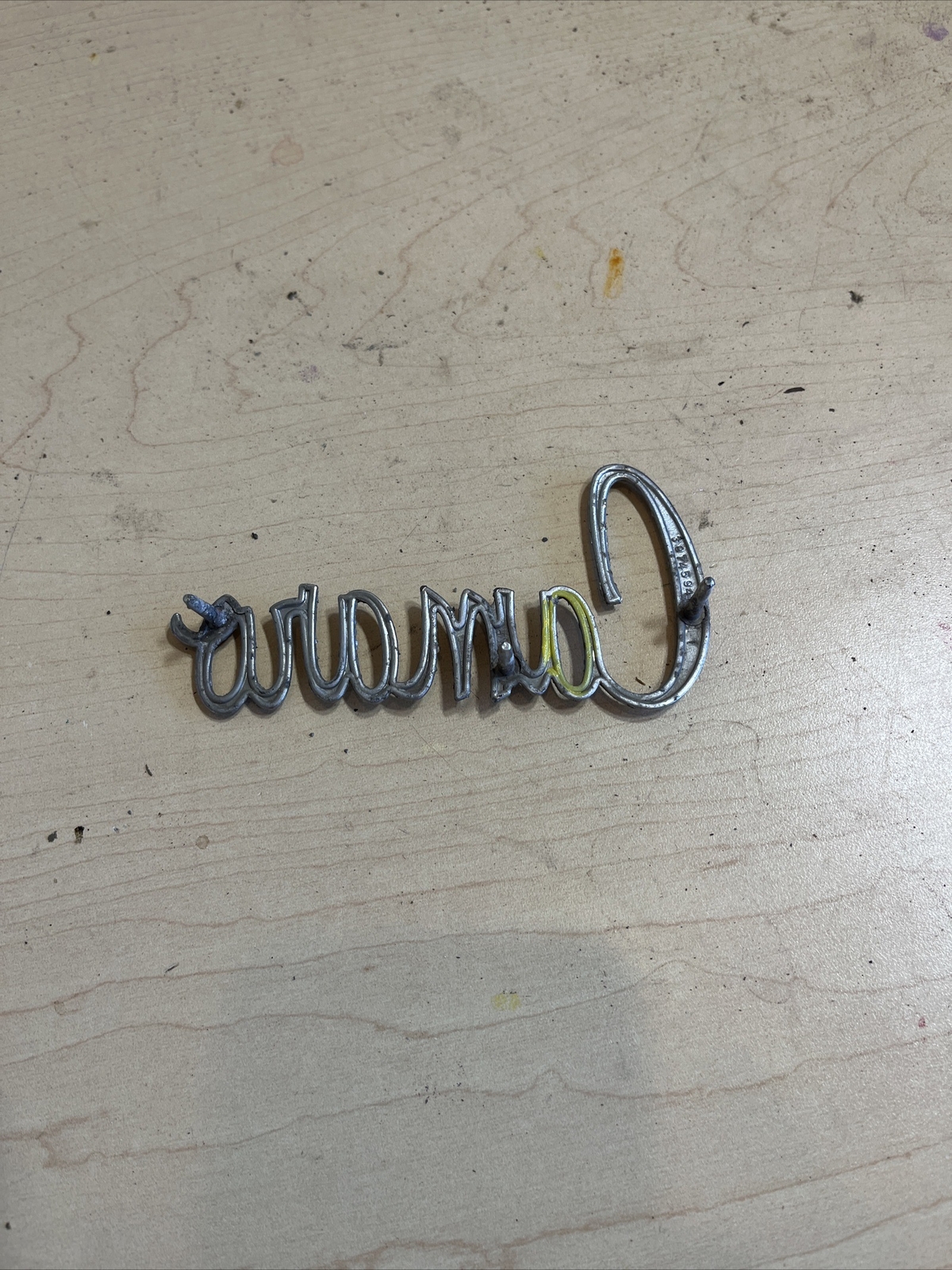 1970-1974 Chevrolet Camaro Fender Script Emblem 3974594 Chrome ...