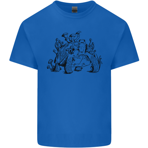 Tortoise Mushrooms Nature Mycology Mens Cotton T-Shirt Tee Top - Picture 91 of 94