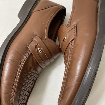Bostonian Stadium Dress Loafers  Handcrafted ITALY Size 10.5 W Brown Leather Men Bostonian Stadium Dress Loafers Handcrafted ITALY Size 10.5  main image 4