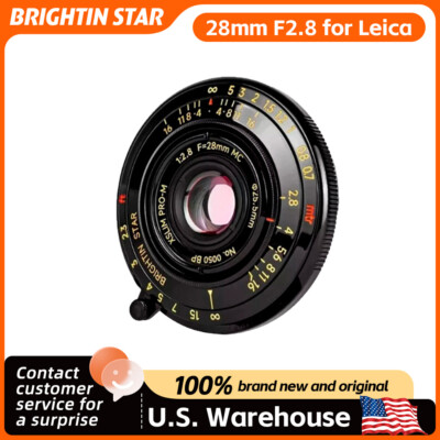 Brightin Star 28mm F2.8 Full Frame Portrait Lens for Leica M Mount M11 M10R M240