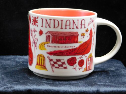 STARBUCKS Ceramic Mug 14 oz Been There Series Indiana