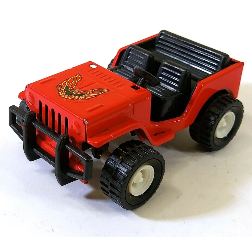 Vintage Pressato Acciaio Auto Jeep Rosso Hong Kong Contrassegno T766 - Immagine 2 di 4