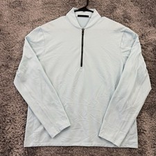 Greyson Quarter Zip Men  s Large Green Golf Tour Siasconset Mint Pullover