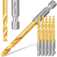 10X Metallbohrer Stahlboherer 5 Mm Hex Milwaukee Spiralbohrer Edelstahlbohrer