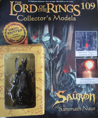 Herr der Ringe Sammelfiguren Nr 110 Sauron in Sammath Naur  /   OVP+Heft / Neu