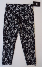 Under Armour Motion Printed Ankle Crop Leggings Black Athletic Pants Fitted YMD