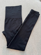 ZELLA Women  s High Waisted Textured Black Leggings Yoga Size Large
