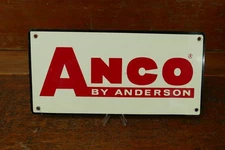 Vintage Anco By Anderson Windshield Wiper Metal Adverting Sign Gas Oil Display