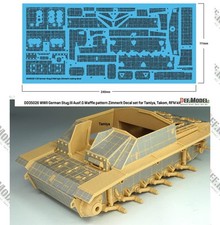 1/35 Stug III Ausf. G Waffle Zimmerit Decal 1 for Tamiya/Takom/Rye Field