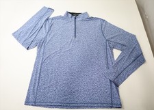 Greyson Golf 1/4 Zip Pullover Mens Size Medium Blue Regular 946E New 01307969