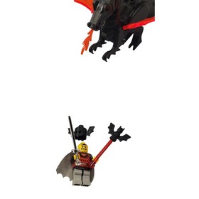 Lego Castle Fright Knights Basil the Bat Lord Minifigure with Black Dragon 6007