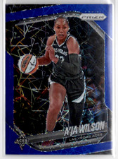 2025 Panini Prizm WNBA A’JA AJA WILSON #76   Blue Velocity Aces