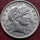 1893 Barber Quarter 25c Gem BU Uncirculated UNC #100770