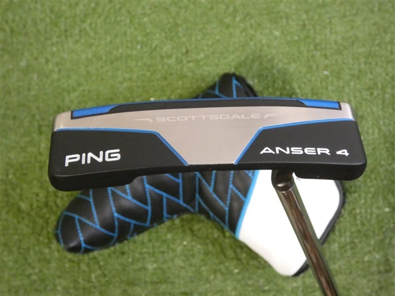 Ping 2025 Scottsdale Anser 4 34" Strong Arc Putter w HC SS Black Dot Excellent - Image 2 of 4