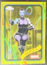 2025 Topps Chrome Marvel Yellow Lava Refractor Nebula #167