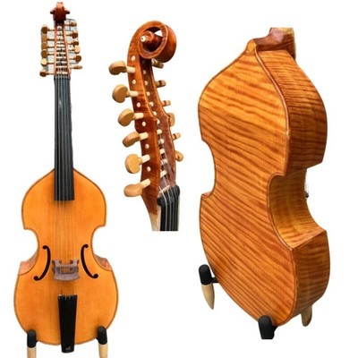 SONG professional  Gamba, Maestro whole back 6*6 string 27'' Viola da Gamba