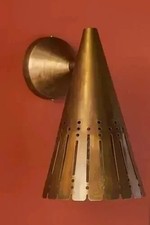 Mid Century Modern Brass Italian Wall Sconce Handmade Stilnovo Light Fixture