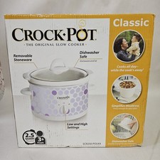 Crock-Pot 2.5 Qt Oval Stoneware Casserole Cro...