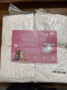 Disposable Cat Diapers  40 count size M
