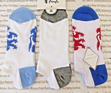 PRINGLE 3pk Low-Cut Liner Sock Mens White mix No-Show Trainer Sneaker O/S Socks