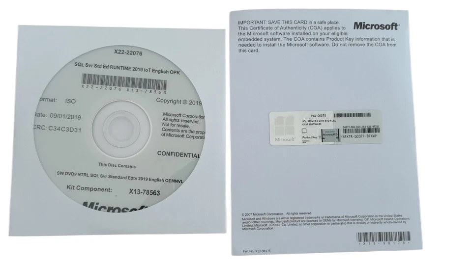  SQL Server 2022 Standard Core - SQL Server 2109 24Core Lizenz (Unlimited CALs)