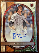 2025 Museum Collection Ben Rice Archival RED AUTO /20 AA-BR YANKEES RC RARE MINT