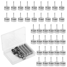 40 Sets Magnetic Push Pins, Silver Flat Thumbtacks for Hanging Poster Hangers...