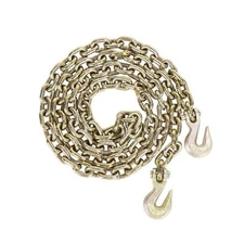 AAIN 3/8" x 10FT Heavy-Duty Steel Chain – 7,100 LBS 3/8 Inch - 10 FT 1 Pack