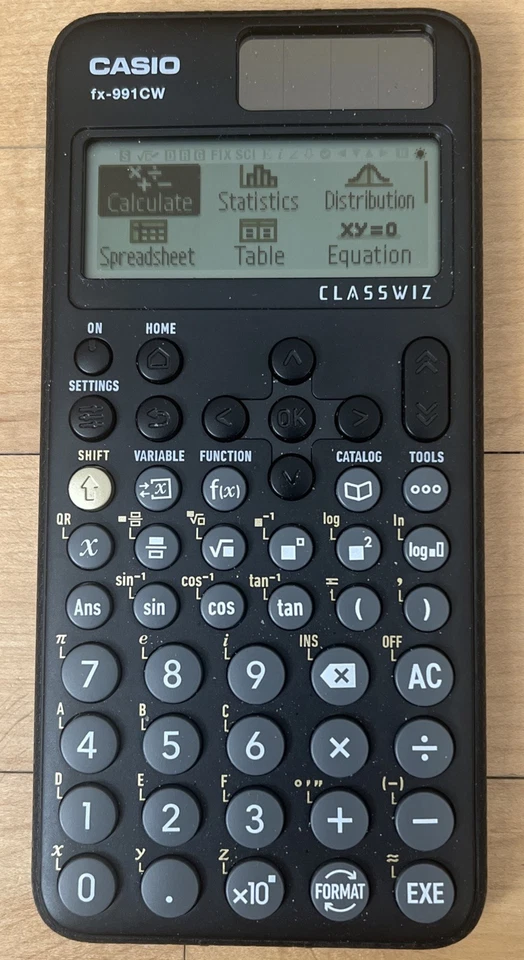 Casio ClassWiz FX-991CW Scientific Calculator w/case Black - Image 2 of 4