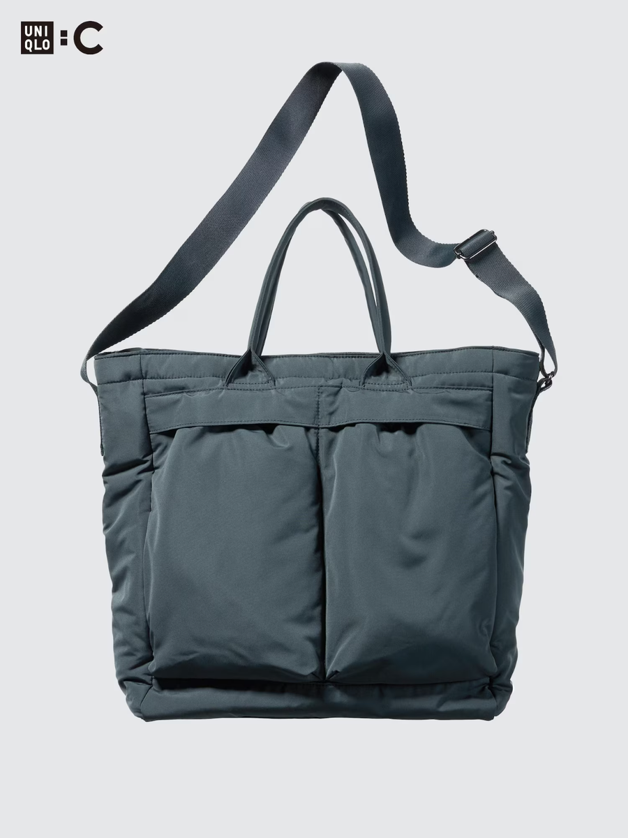 UNIQLO 2WAY Utility Bag GRAY/BLACK/OLIVE/ NAVY/ DARK GREEN Unisex