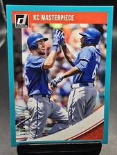 2018 Donruss Multiplayer Vertical Teal Border /199 Eric Hosmer Lorenzo Cain