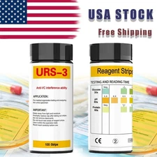 MERYDI-3 in 1 GIucose PH Protein Urine Test Strips for Urinalysis Tests Diabetes