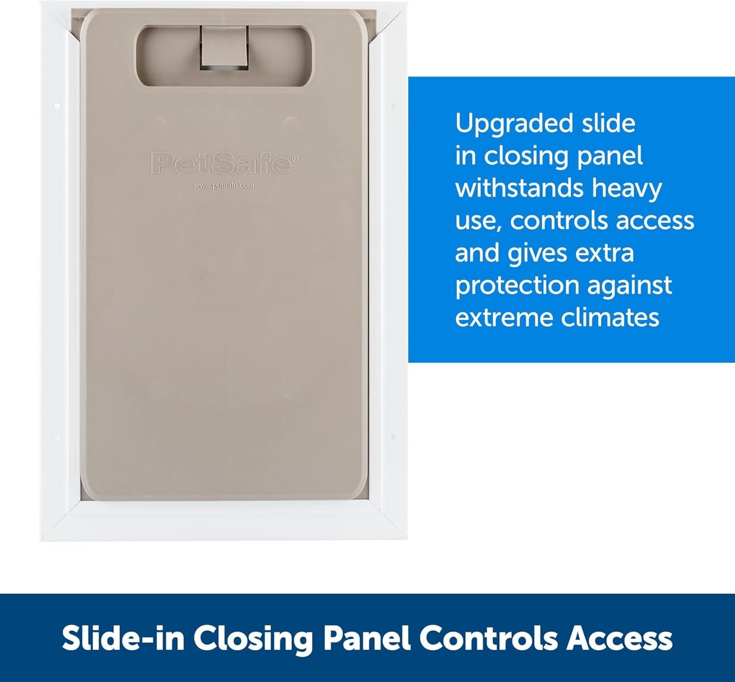 PetSafe Extreme Weather Pet Door – Large, Aluminum Frame, Triple Flap ...