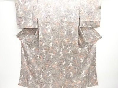 7791367: JAPANESE KIMONO / KOMON / CHIRIMEN / TREE & UME