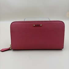 Fendi Coral Zip-Around Logo Credit Card Women...