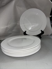 VITRIFIED CONTINENTAL HOTELWARE 7 WHITE UNDERPLATES PREOWNED BS4034 SOUTH AFRICA