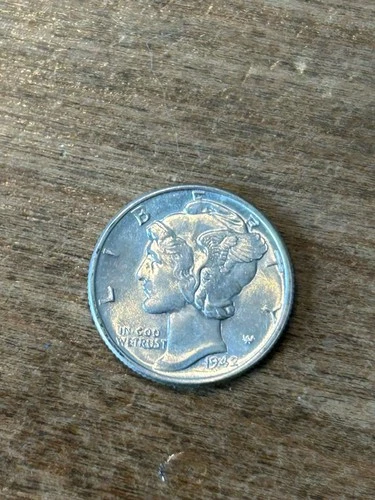 1942 Mercury Dime BU