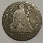 1887 - Seated Liberty Dime - Exact Coin Imaged #SL144