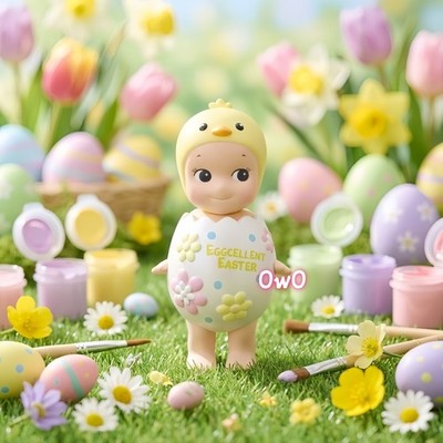 Sonny Angel Easter Series 2018 Secret Hatched Egg White Flower Eggcellent Rare