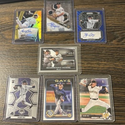 Baltimore Orioles Shane Baz 8 card lot with 3 Autos!