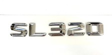 Per Mercedes Benz SL320 scritta emblemi adesivi logo badge auto argento