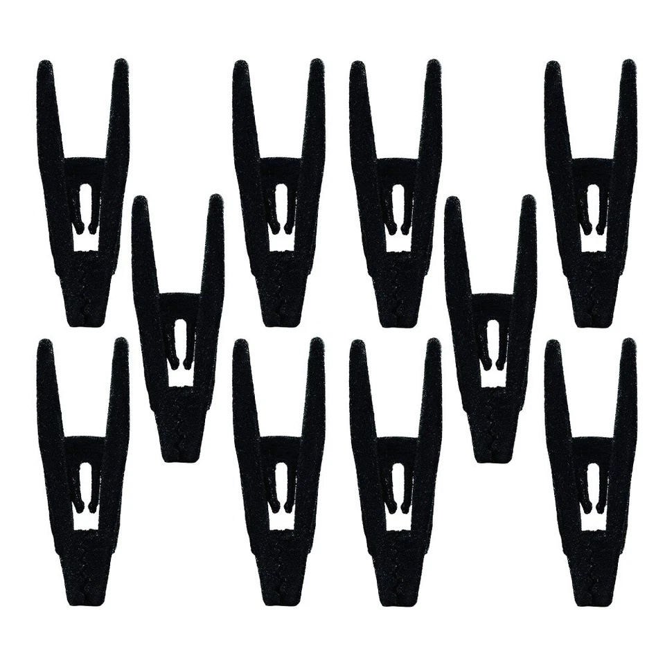  10 Pcs Kleiderbügelklammern Aus Samt Kleiderbügel-Clips Für Röcke