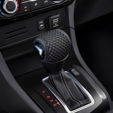 Car Gear Shift Knob Cover, Breathable Gear Shifting Knob Cover Protector-Black