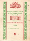 WW2 WWII Military US Army / US Army Air Force USAAF 1944 Germany Christmas Card