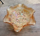 Vintage Millersburg Peacock & Urn Large Bowl 10.5 inch