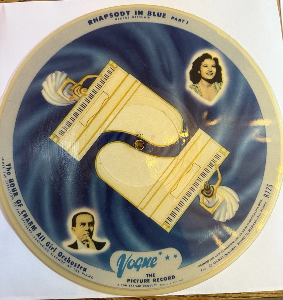 Vogue Picture Records R725, R726 Rhapsody in Blue 1 & 2. 78 rpm 2 X 10” disc set - Image 4 of 4