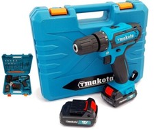 Trapano 18V percussione avvitatore doppia batteria valigetta 24 punte accessori
