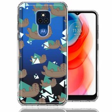 For Motorola Moto G Play 2021 Cute Otter Duo Layer Phone Case